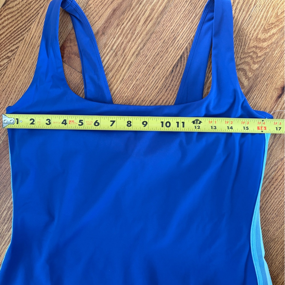 Anthro Spiritual Gangster Sapphire Blue Sidestripe High Performance Sport Dress - Picture 10 of 12